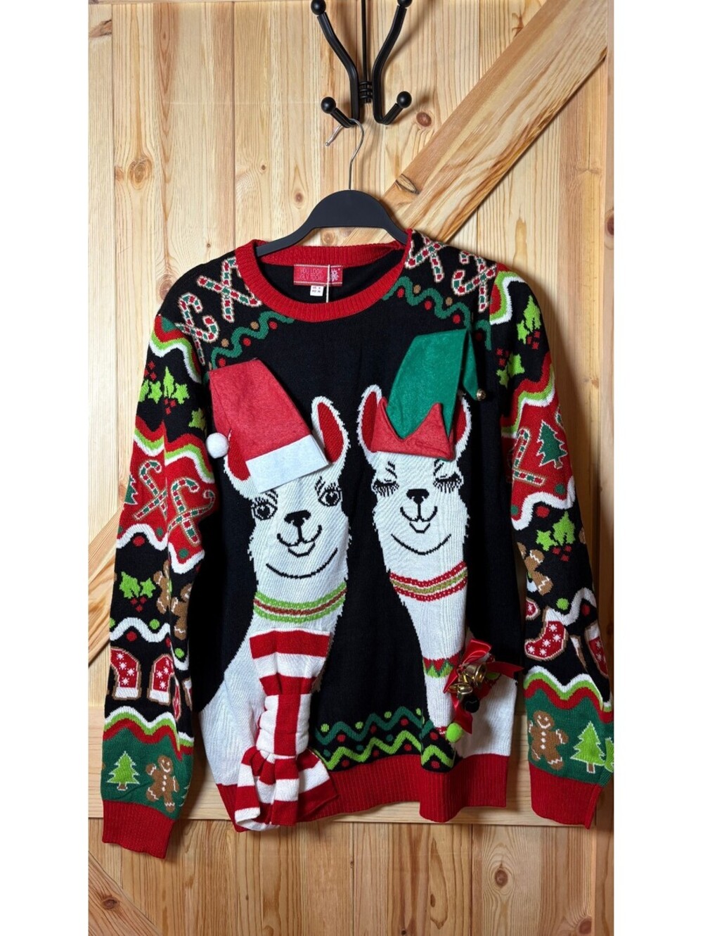 You Look Ugly Today Christmas Llama Sweater Size S
